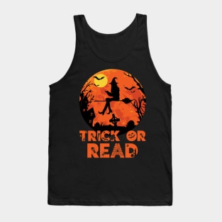 Trick or Read Halloween Reading Lover Tank Top